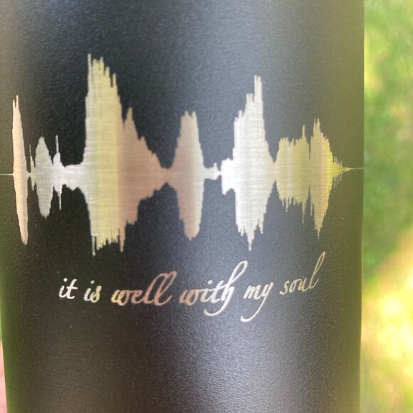 It Is Well With My Soul Soundwave 22oz Water Bottle - Picture 11 of 13